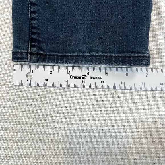 Mavi Zach Straight Leg Mid-Rise Jeans Women 33/32 Dark Wash Stretch Denim - Picture 9 of 13